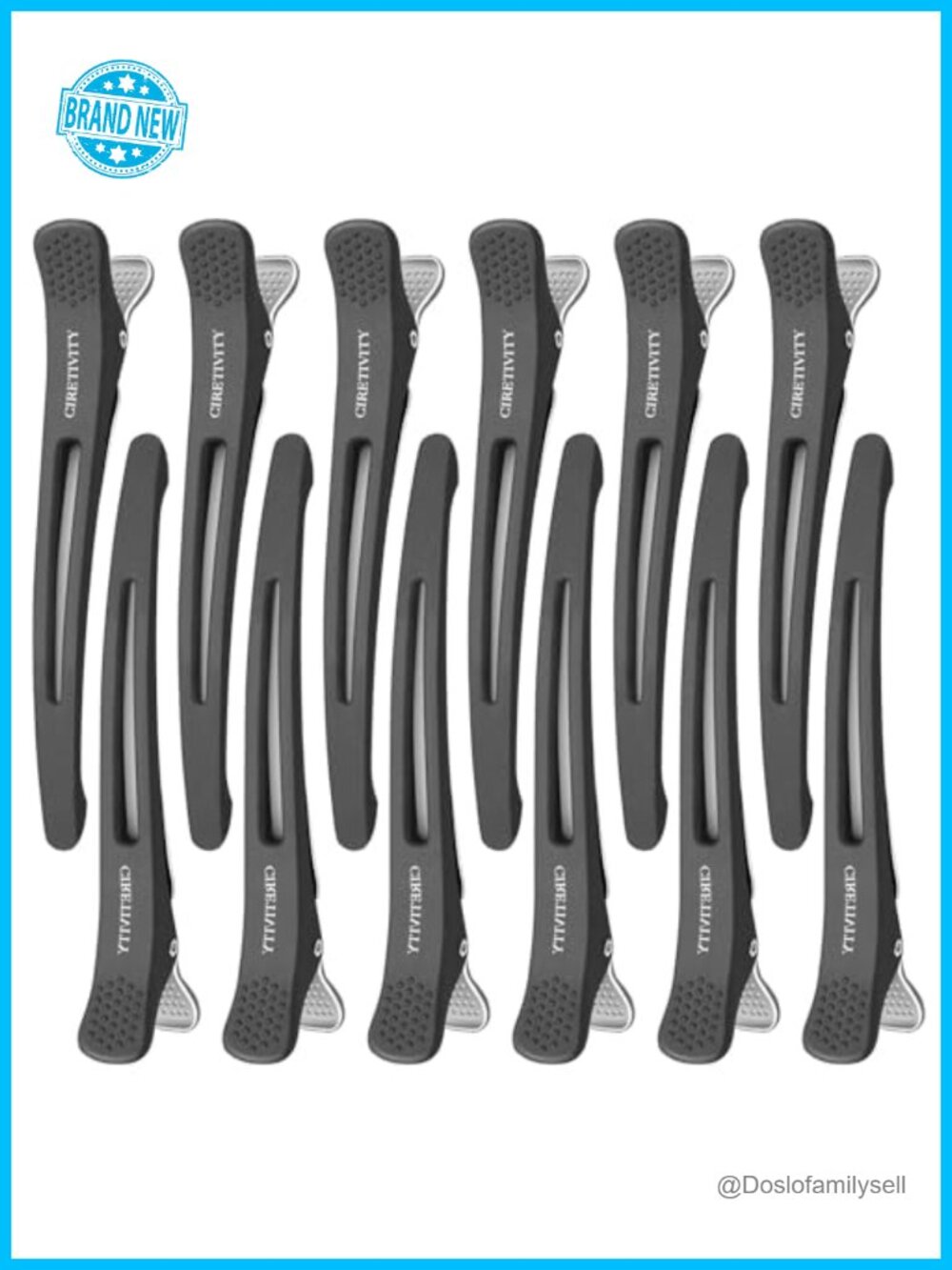 12Pack Professional Hair Clips for Styling